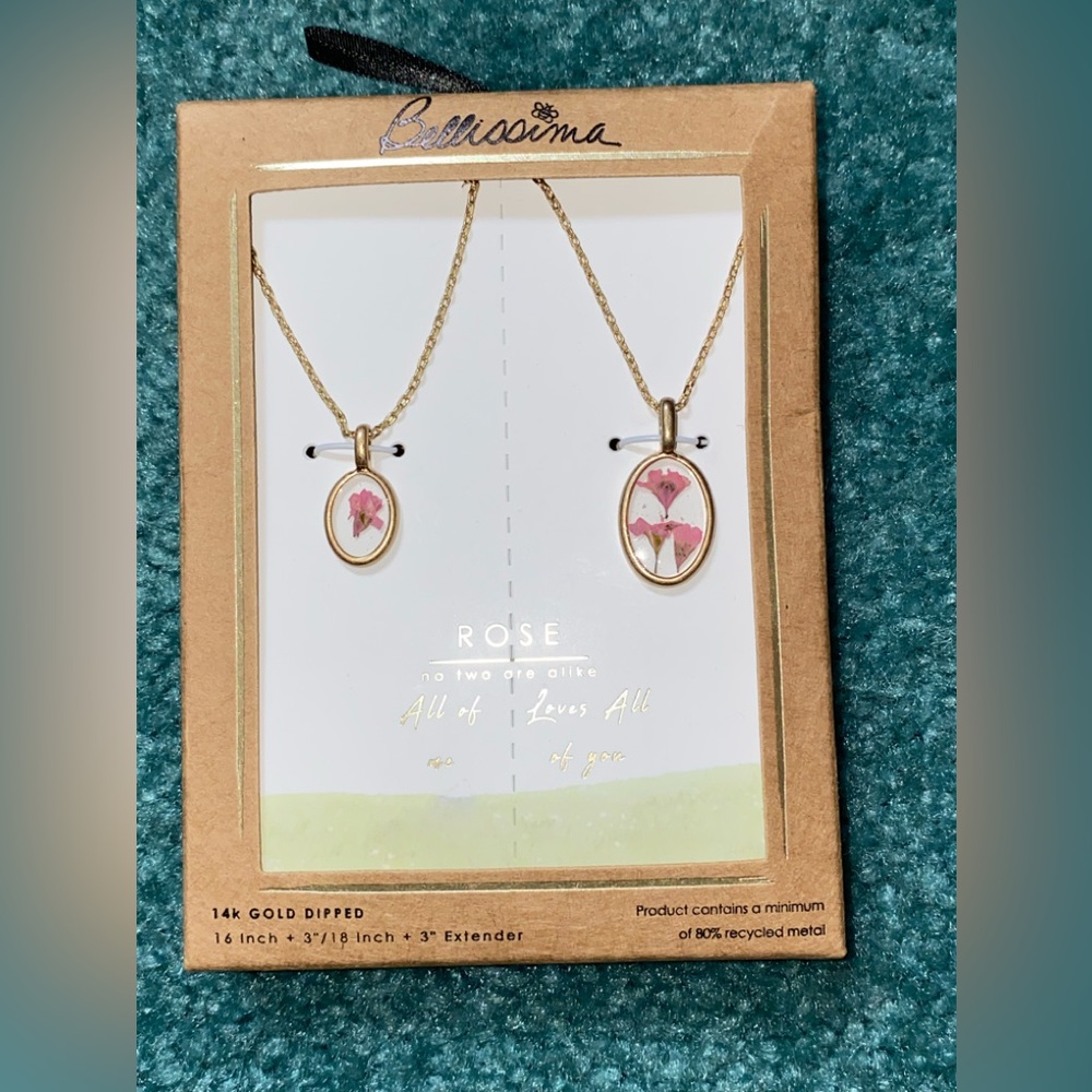 2 pack of rose necklaces!